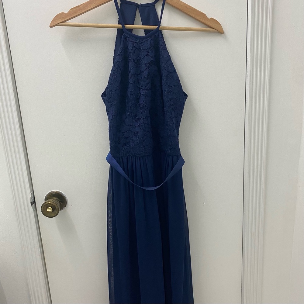 David’s bridal navy blue long dress. Size 00